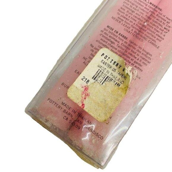 Pottery Barn Pink Taper Candles Easter Spring Stick - Picture 4 of 5